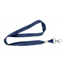 Flat 15mm Lanyards with Trigger Hook Navy blue