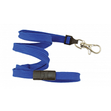 Tubular 10mm Break-Away Lanyards with Trigger Hook Royal Blue