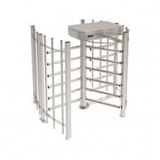 TISO Half height turnstiles CYCLONE-L powder coated in RAL colour